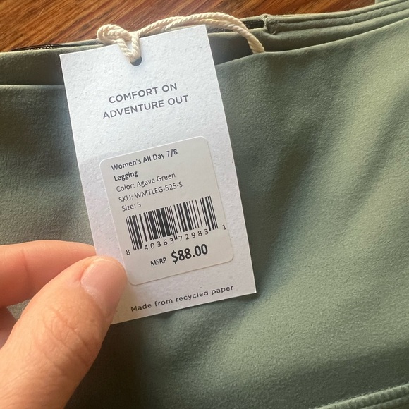 Freefly Apparel Women's All Day Legging in green new with tags - Picture 9 of 9